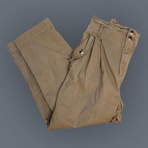High-Waisted Khaki Pants